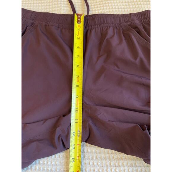 Eddie Bauer Outerwear Fleece Flannel Lined Camping Cargo Joggers Size 8 Purple - Picture 5 of 11